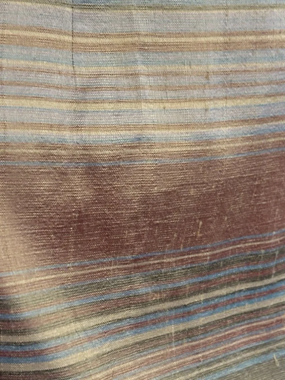 Vintage 100% Silk Green Orange Tan Overall Sheath Dress 4 Grunge Fairy - Picture 6 of 14